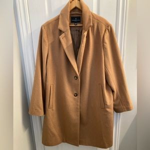 London Fog 2X camel car coat